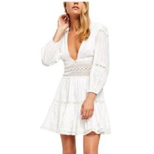 Free People L/S Ivory Dress NWT
